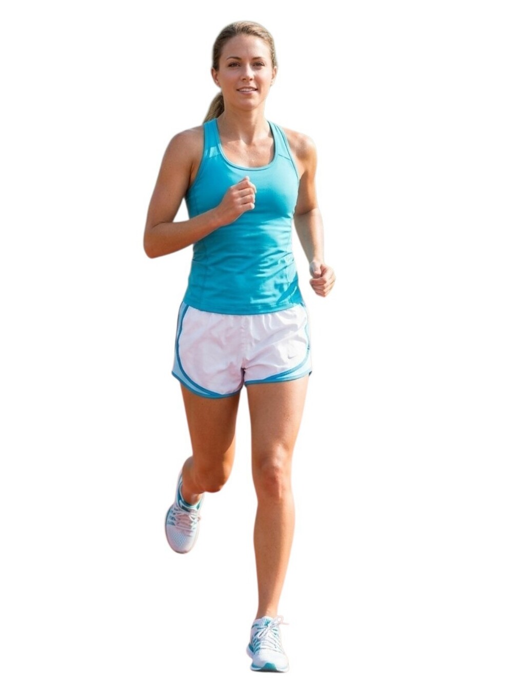 Nike Dri-FIT Tempo Mid-Rise Brief-Lined Pocket 3" Running Shorts White/Blue M